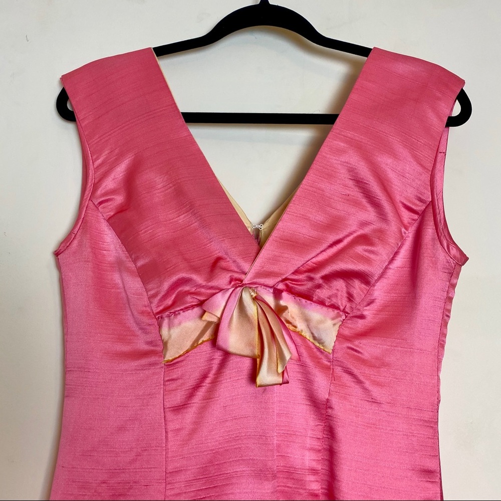 Handmade 1970’s pink fitted dress